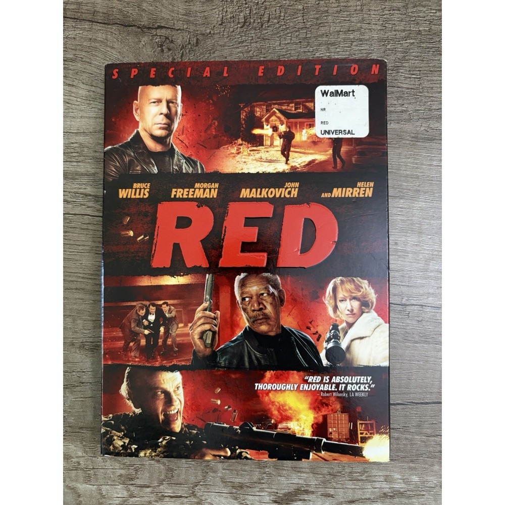 RED Special Edition DVD Bruce Willis Morgan Freeman Action Comedy NEW Slipcover